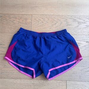 Nike Women's Athletic Shorts in Blue and Pink